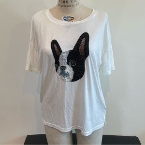 Boston Terrier Sequined Tee